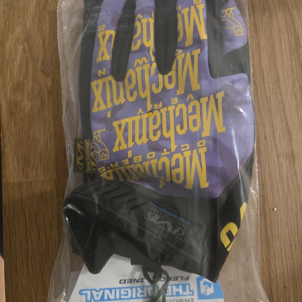 OVO x Mechanix Wear Purple and Black Gloves